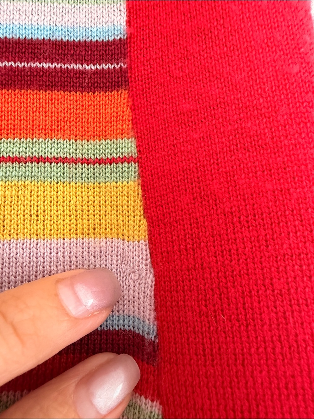 Alemais Multicolor Striped Merino Wool Maxi Skirt Red Size XS - Picture 4 of 7